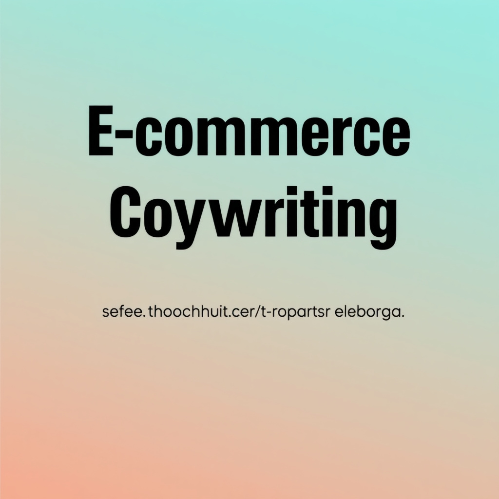 E-commerce Copywriting Template