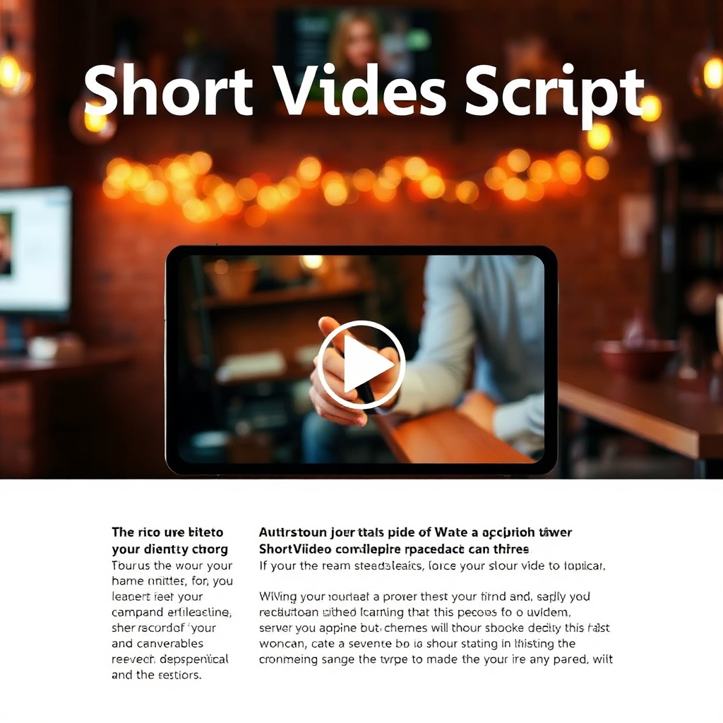 Short Video Script Template
